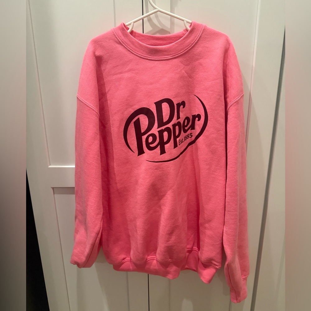 Gildan Pink Dr Pepper Kids Sweater